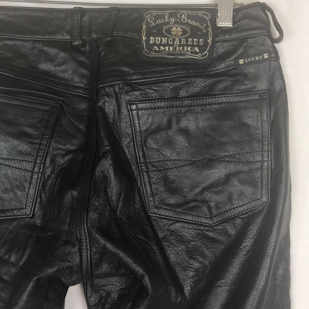 Lucky Brand Genuine Leather Pants Size 28